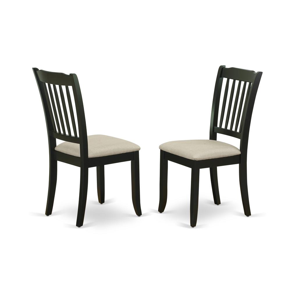 Dining Room Set Black, DLDA3-BLK-C. Picture 4