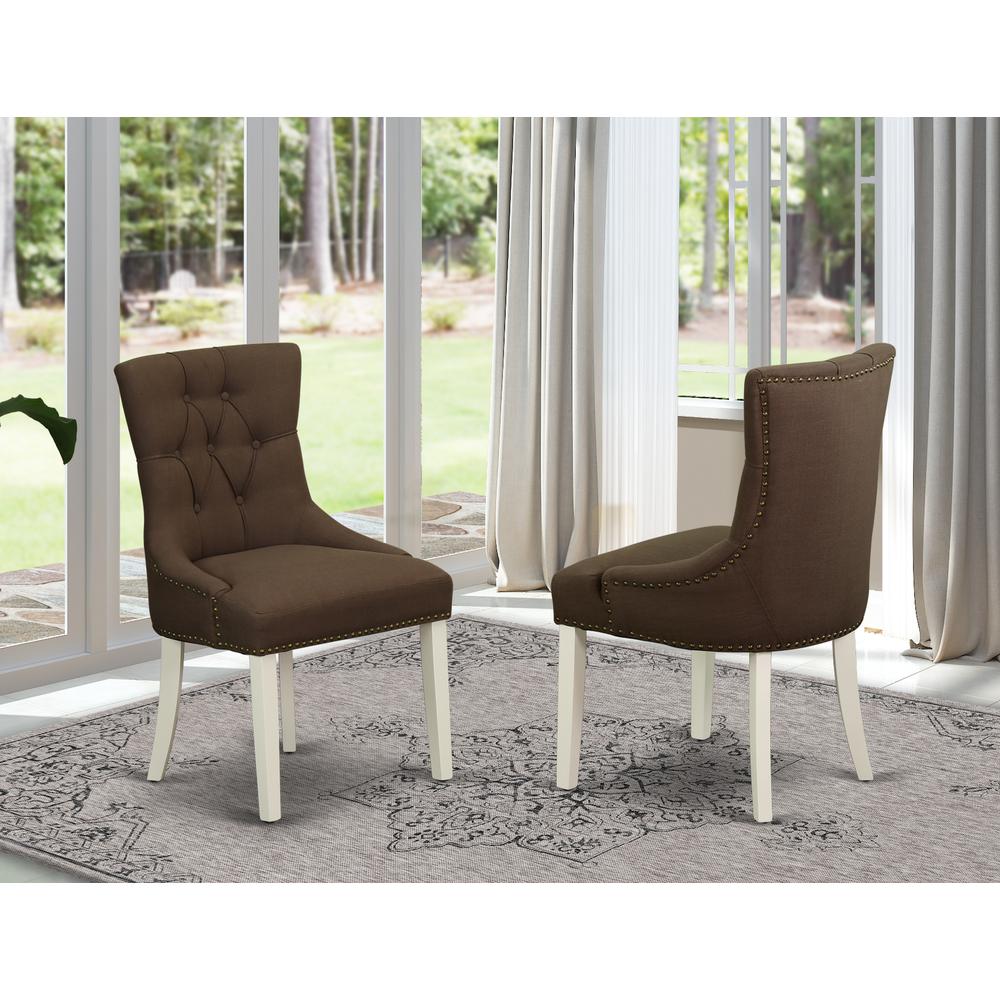 Dining Chair Linen White, FRP2B19. Picture 2