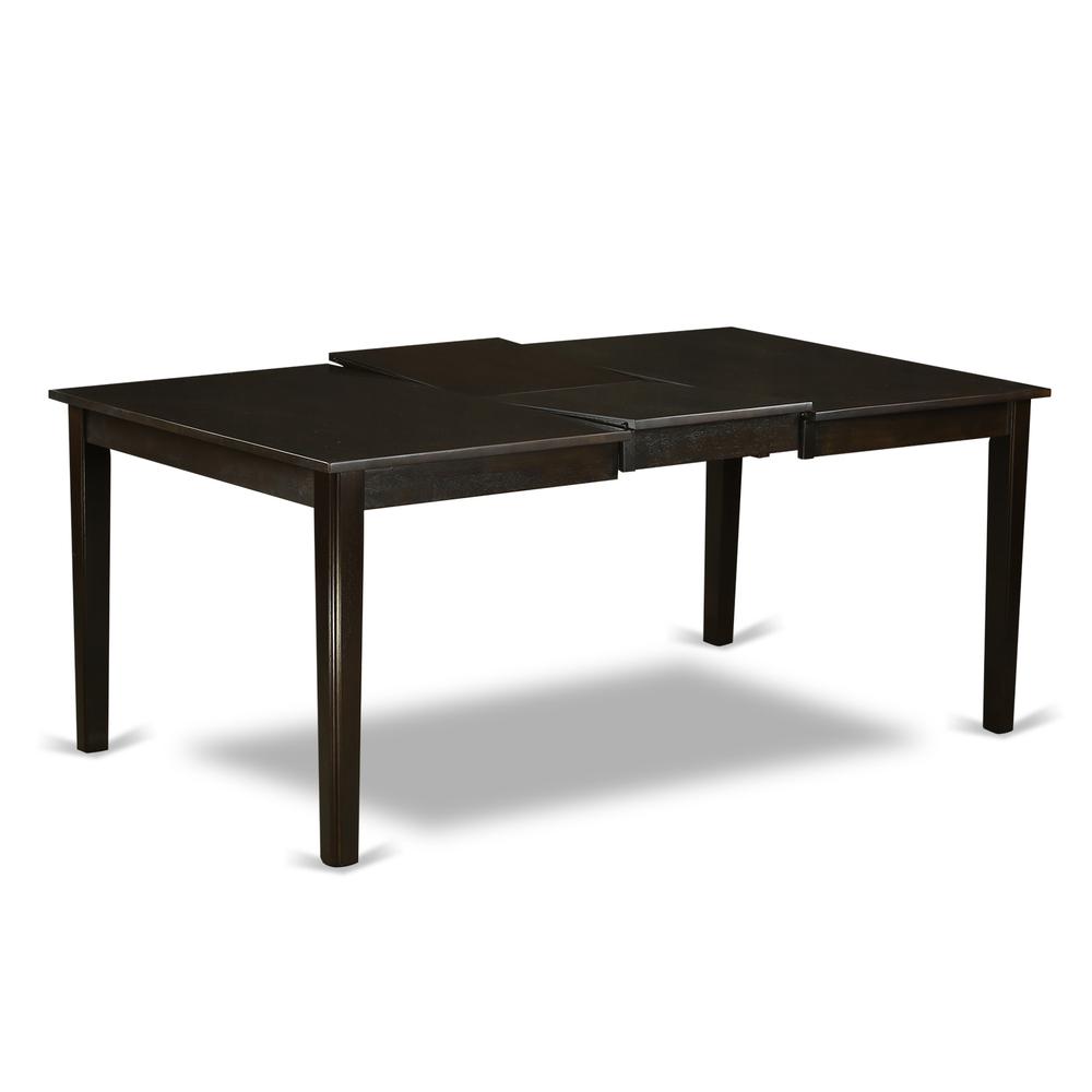 HEPF7-CAP-C 7 PC Dining room set-Dinette Table with Leaf and 6 Dining Chairs.. Picture 4