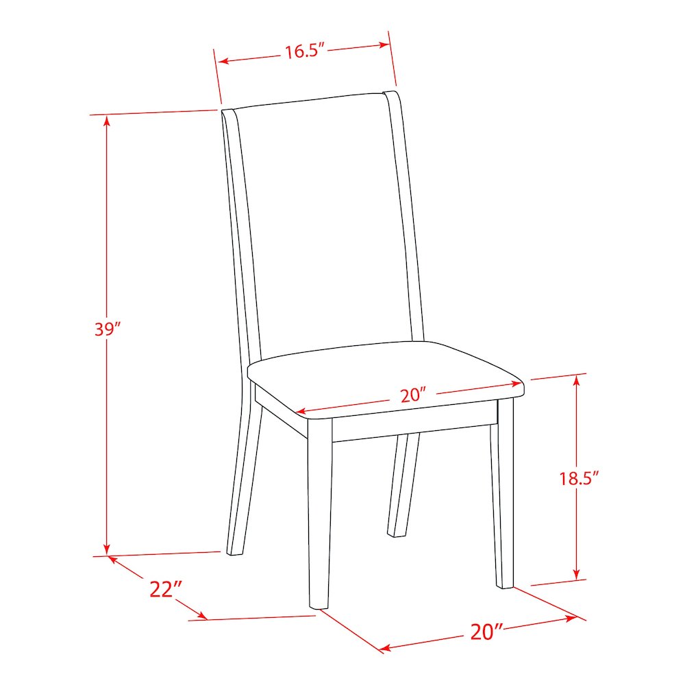 9-pc dining room table set with Chair’s Legs and Light Sable Linen Fabric. Picture 17