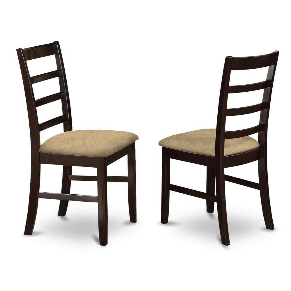 CAPF6-CAP-C 6 PC Kitchen Table with bench set-Dinette Table and 4 Kitchen Chairs and Bench. Picture 4