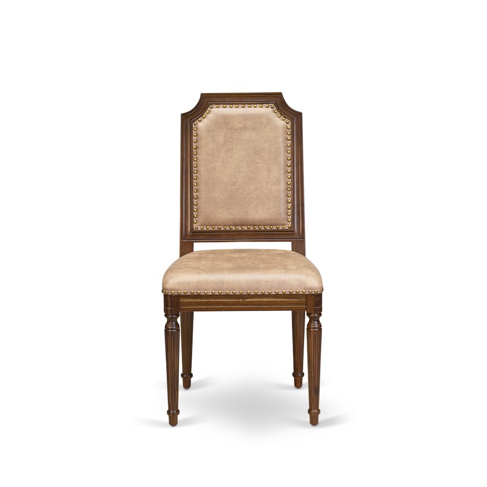 9 piece Dining Room Set of a Dining Table and 8 Dark Grey Kitchen Chairs. Picture 4