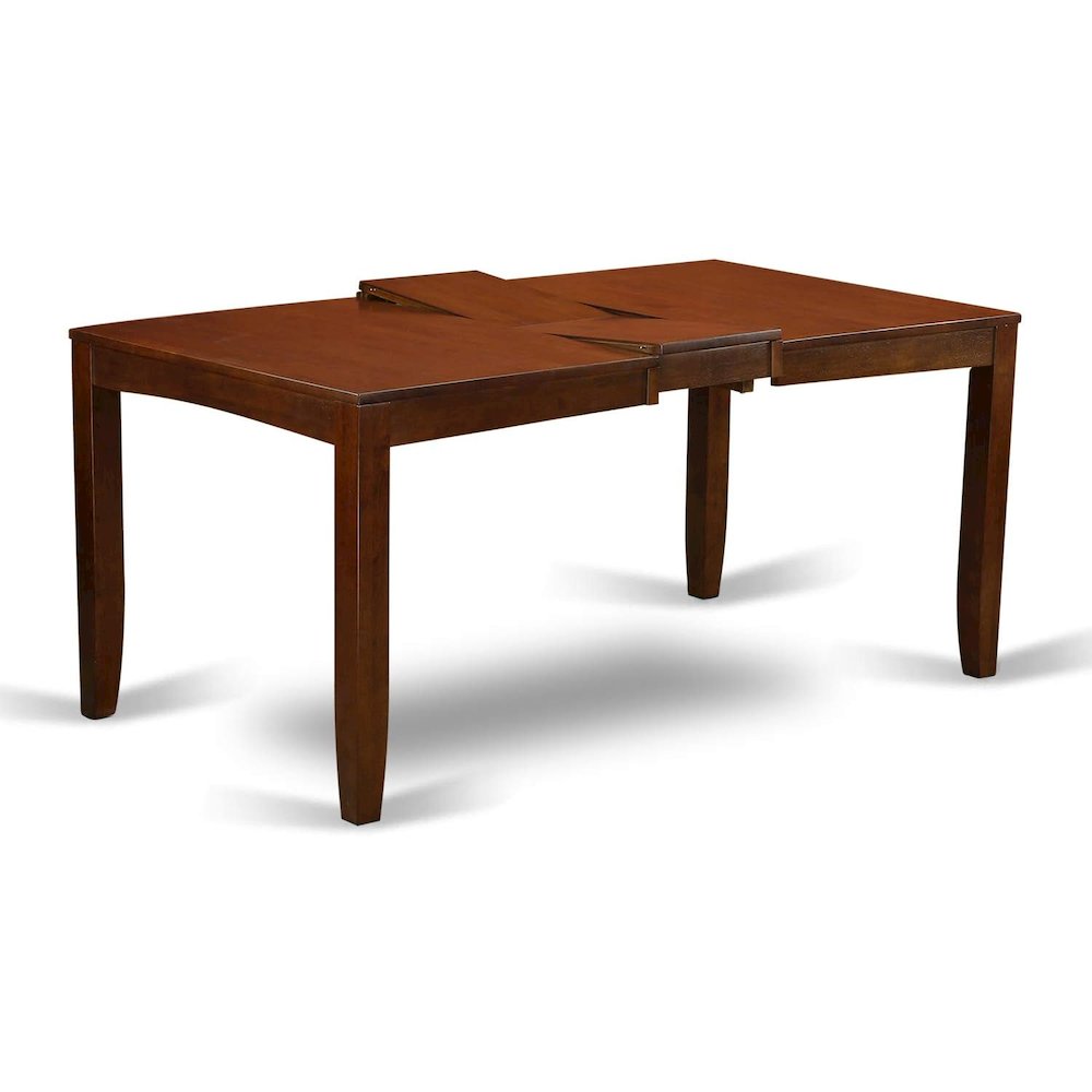 Espresso Kitchen Table and Chairs Set, 7 Pc Dining Table Set for 6. Picture 6