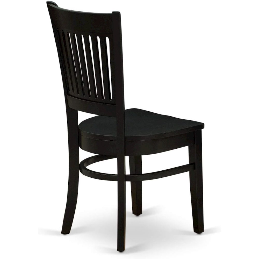 Black 5 Pc Breakfast Nook Table Set, Kitchen Table and Chairs for 4. Picture 6