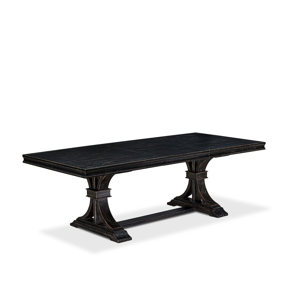 5 piece dining set consists of a dinner table and 4 Linen Fabric dining chairs. Picture 2