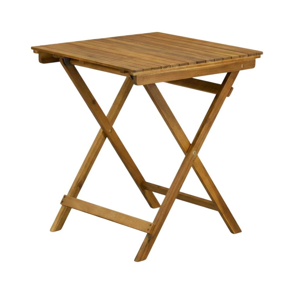 3-Piece Outdoor Dining Set Wood Patio Table with 2 Chairs, Oil Finish. Picture 1