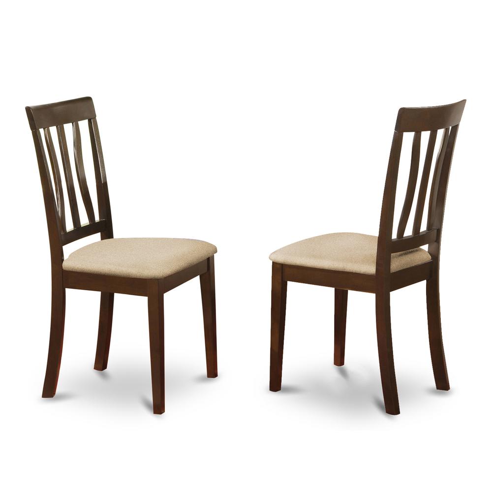 CAAN7-CAP-C 7 PC Dining room set for 6-Dining Table and 6 Dining Chairs. Picture 4