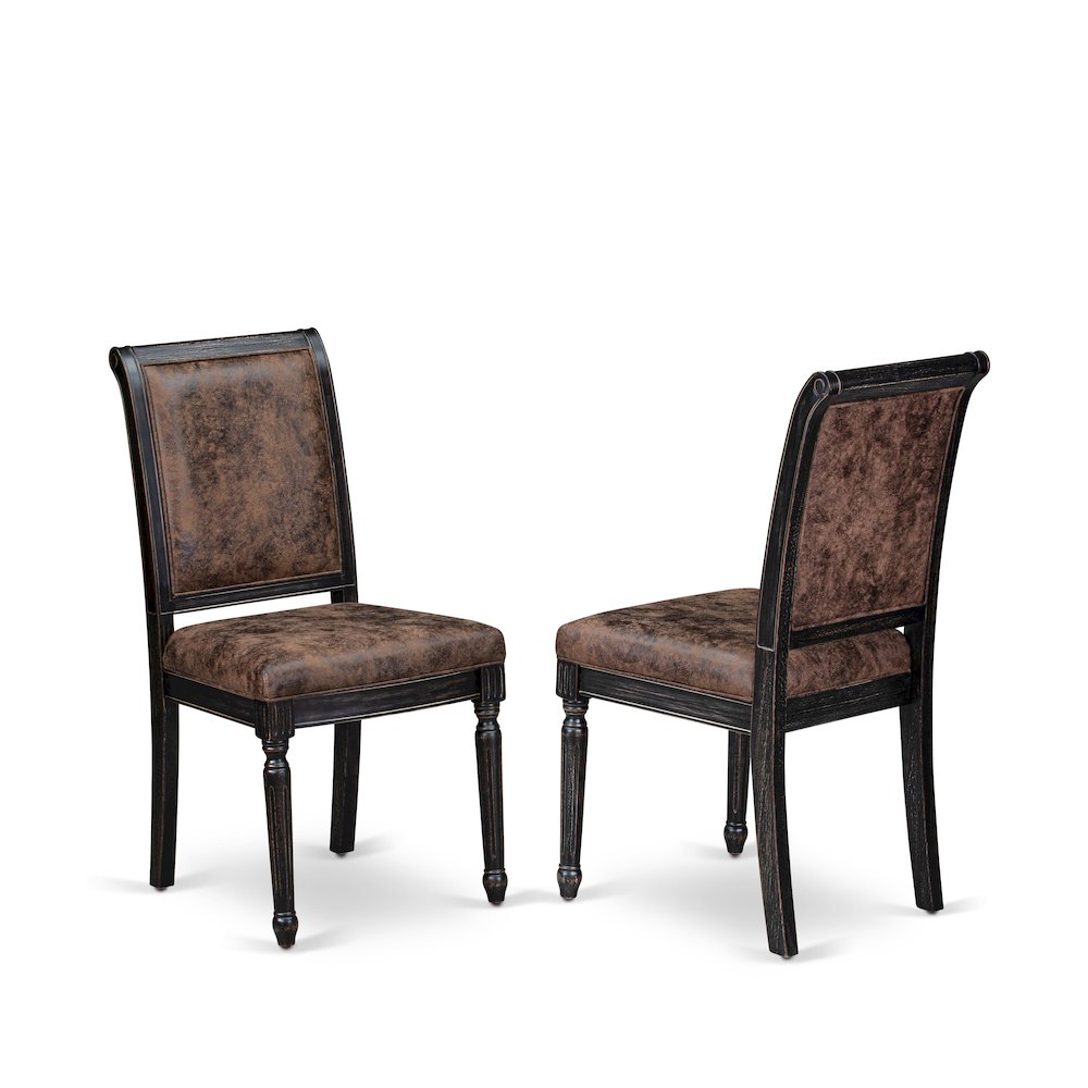 5 piece Kitchen Table Set a Modern Dining Table and 4 Dining Room Chairs. Picture 3