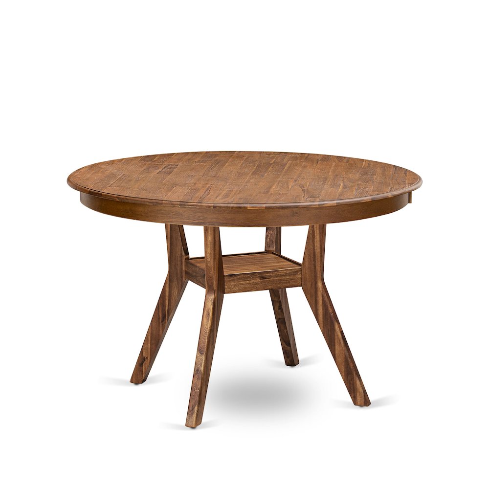 7-Pc Kitchen Set Include A Modern Table And 6 Willow Green Upholstered Chairs. Picture 3