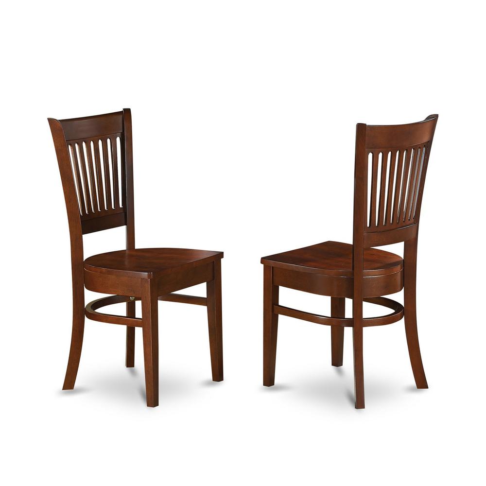 7  Pc  set  Kenley  Dinette  Table  with  a  Leaf  and  6  hard  wood  Seat  Chairs  in  Espresso  .. Picture 3