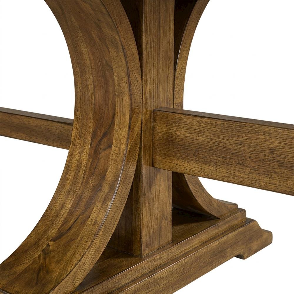 Solid Wood Dining Table 7-Piece with High-Back Upholstered Chairs, Beige. Picture 5