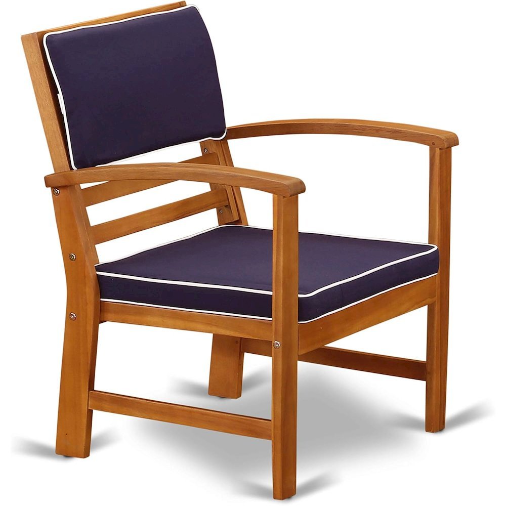 Wooden Patio Set with Oil Finish, Dining Table, 2 Chairs, Bench. Picture 7