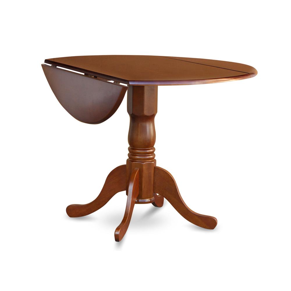 DLNA5-SBR-C 5 Pc Kitchen nook Dining set-Small Table plus 4 Dining Chairs. Picture 4