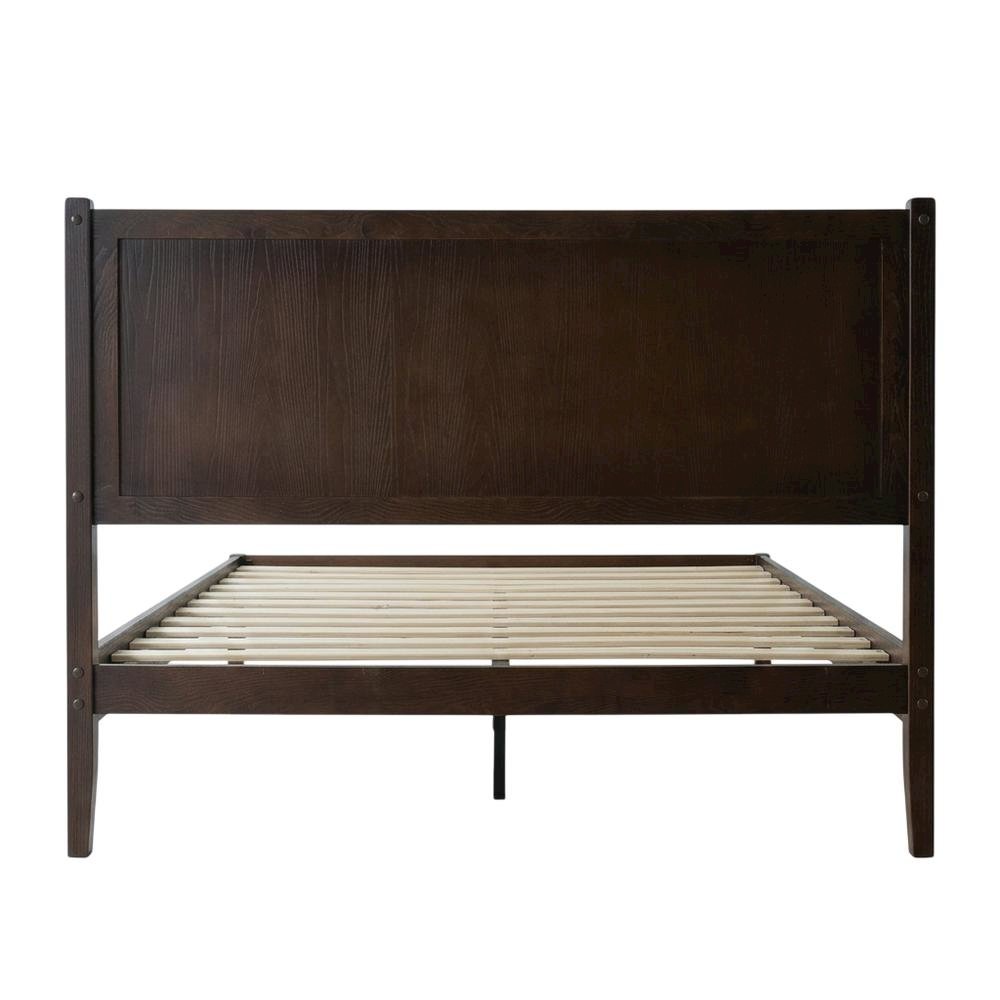 Solid Wood Platform Bed with Headboard & Footboard, King. Picture 5