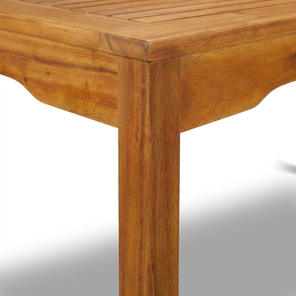 Wooden Patio Set with Oil Finish, Dining Table and 6 Outdoor Side Chairs. Picture 5