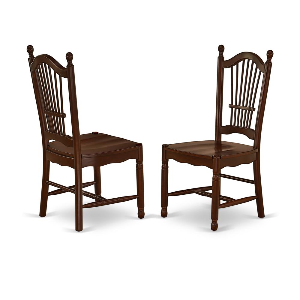 Dining Room Set Mahogany, DODO7-MAH-W. Picture 4
