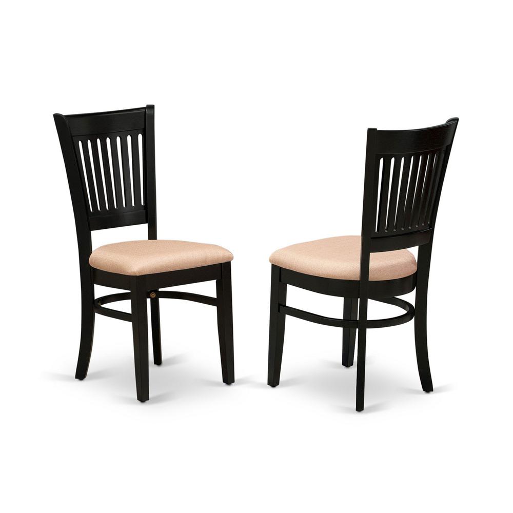 Dining Table- Table Leg Dining Chairs, WEVA5-BLK-C. Picture 4