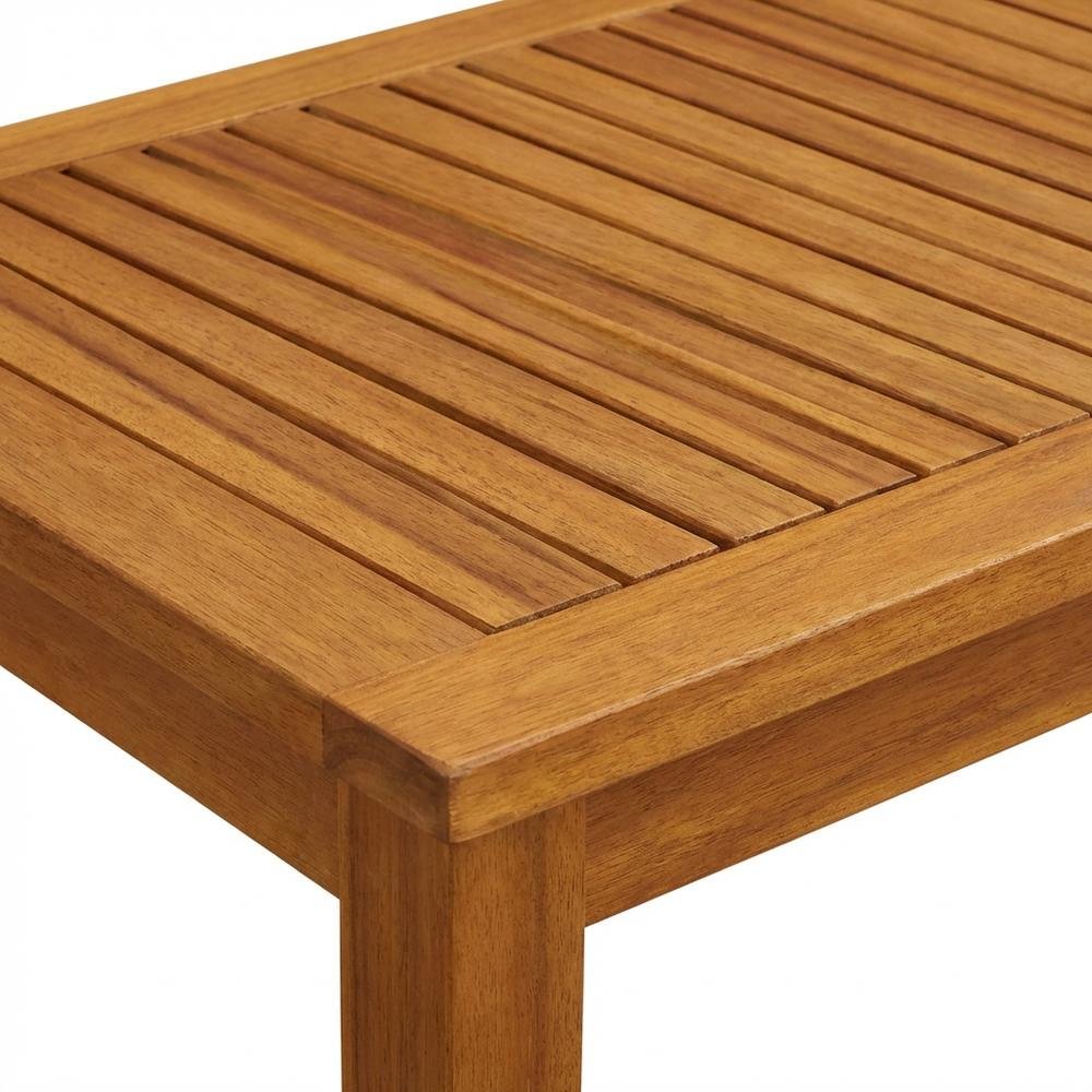 Wooden Patio Set with Oil Finish, Dining Table, 2 Chairs, Bench. Picture 4