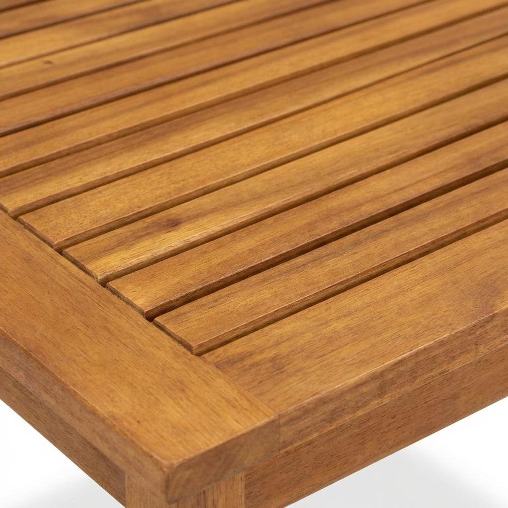 3-Piece Outdoor Coffee Table Set Oil Finish Durable Wood. Picture 4