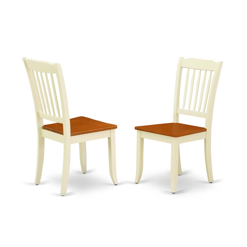 Dining Room Set Buttermilk & Cherry, WEDA5-BMK-W. Picture 4