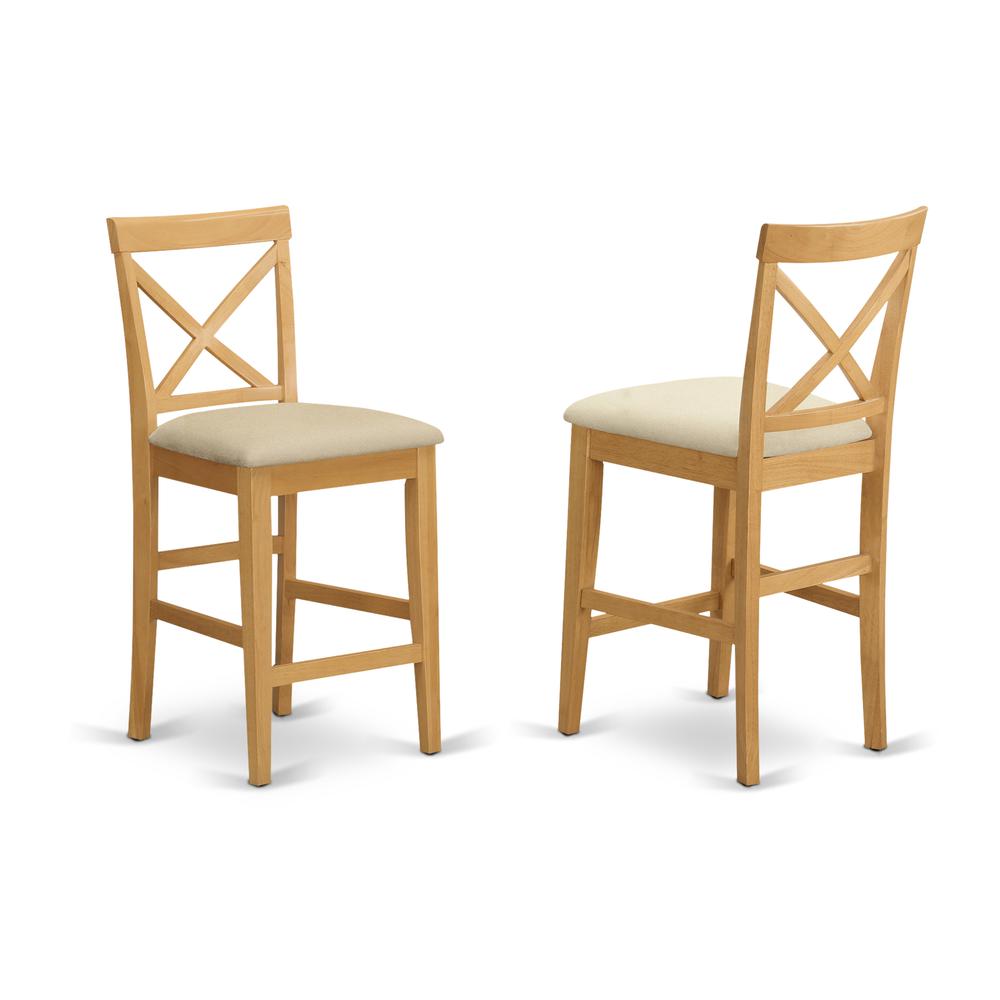 PUBS5-OAK-C 5 Pc Counter height Table-counter height Table and 4 Kitchen counter Chairs. Picture 4