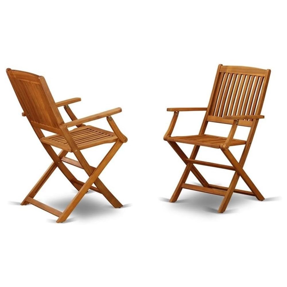 Wooden Patio Set with Oil Finish, Dining Table and 6 Outdoor Chairs. Picture 8