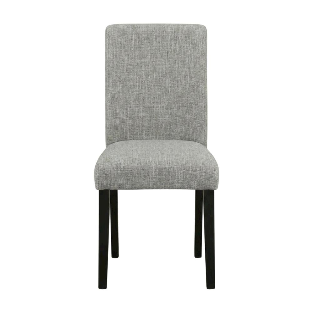 Upholstered Parsons Dining Chair with High Back for Dining Room, Black, Set of 2. Picture 2