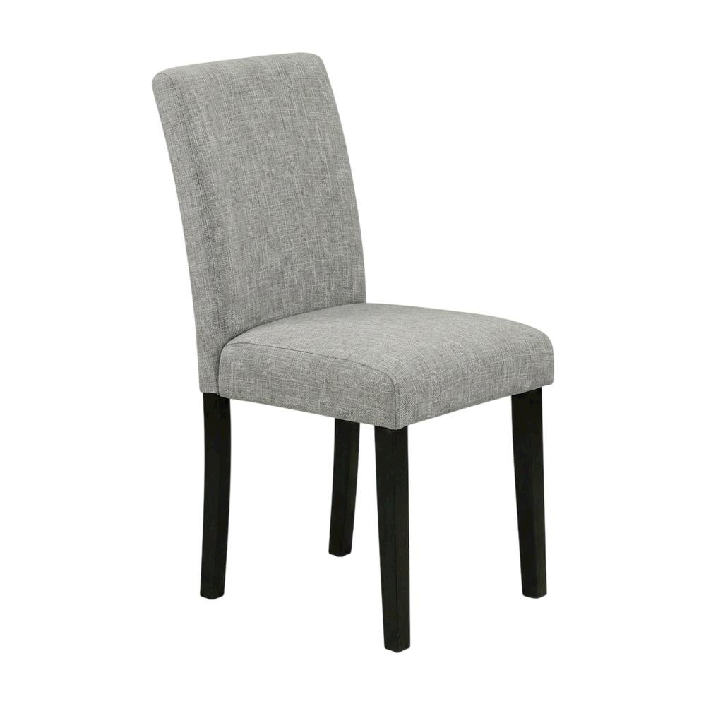 Upholstered Parsons Dining Chair with High Back for Dining Room, Black, Set of 2. Picture 5