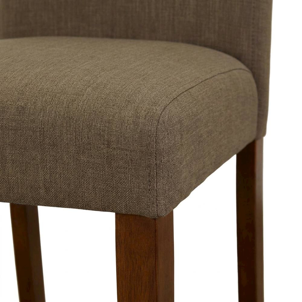 Upholstered Parsons Dining Chair with High Back for Dining Room, Mahogany, Set of 2. Picture 8