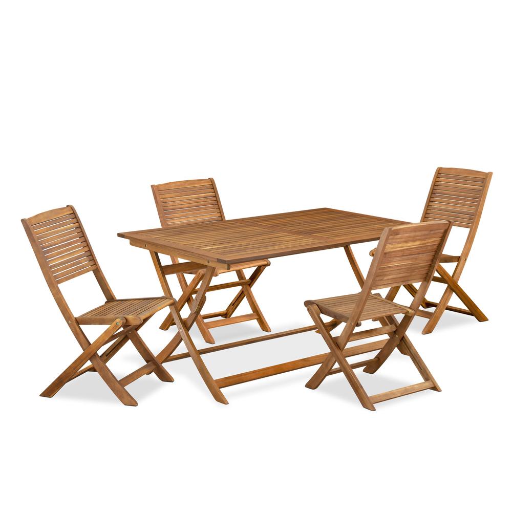 5 Piece Patio Garden Table Set. Picture 1