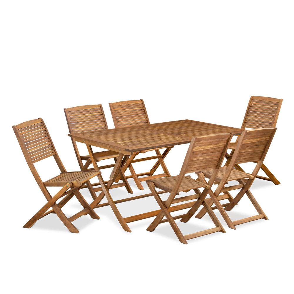 7 Piece Patio Dining Set. Picture 1