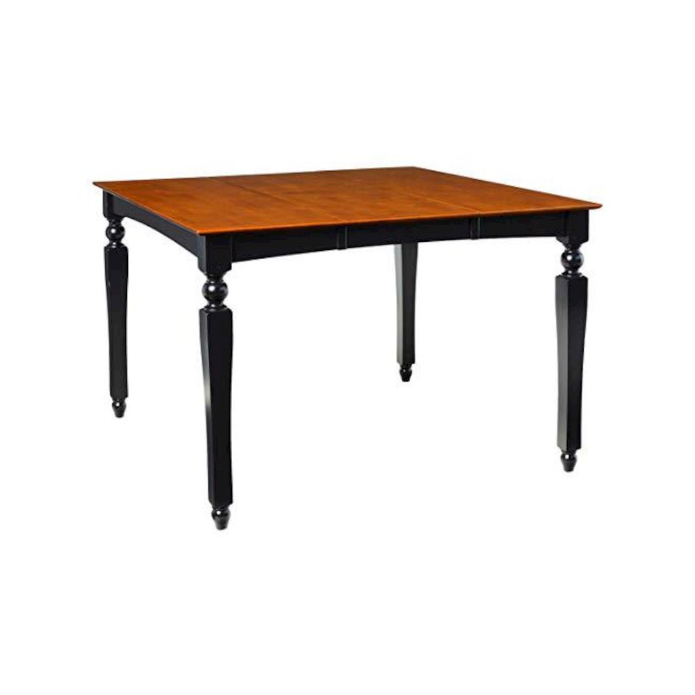 Chelsea  Gathering  54"  square  counter  height  dining  table  with  18"  butterfly  leaf  in  Black  Finish. Picture 1