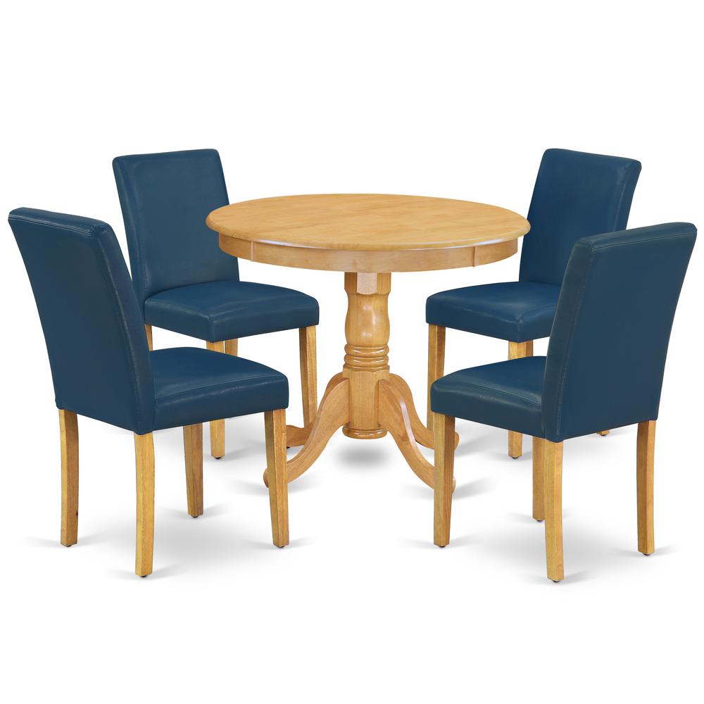 Dining Room Set Oak, ANAB5-OAK-55. Picture 1