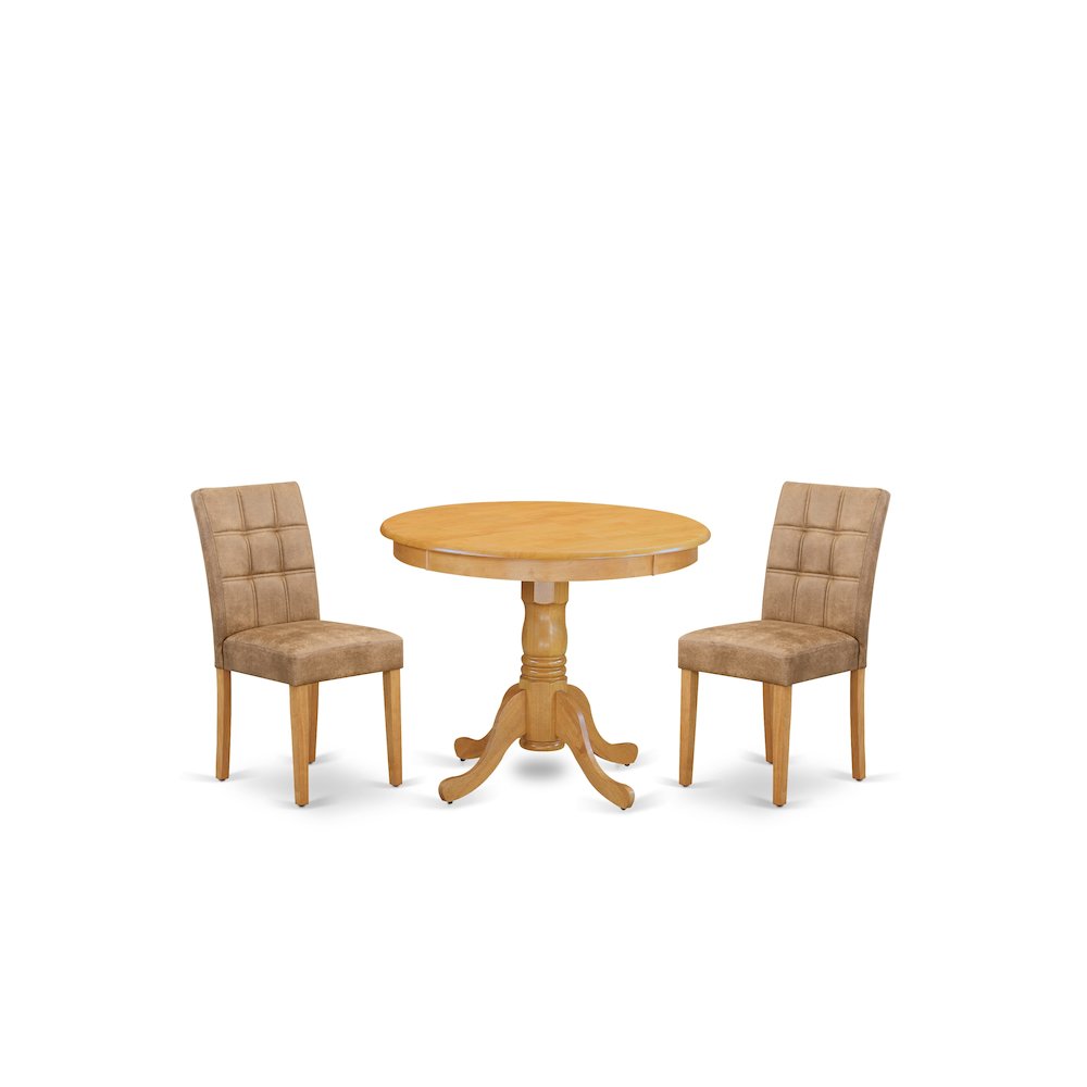 3 Piece Modern Dining Set consists A Dining Room Table. Picture 1