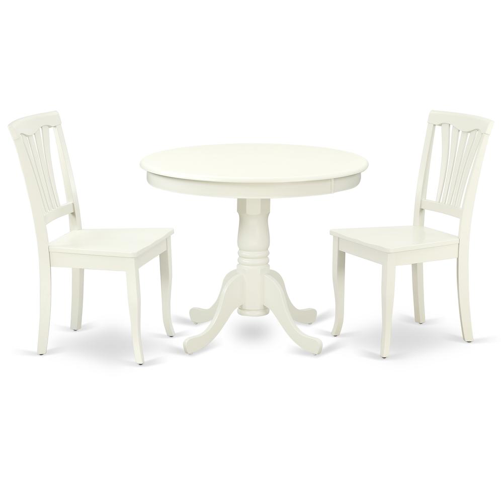 Dining Room Set Linen White, ANAV3-LWH-W. Picture 1