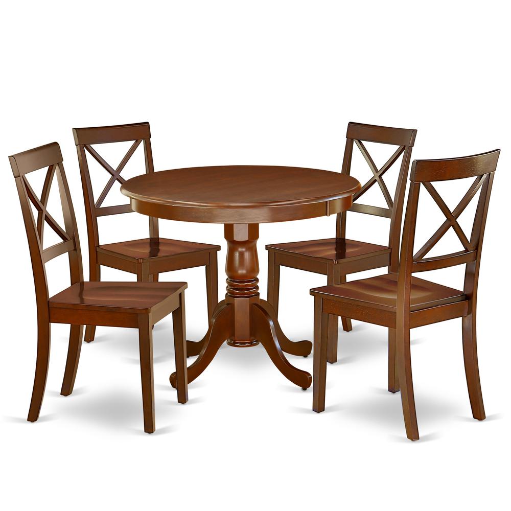 Dining Room Set Mahogany, ANBO5-MAH-W. Picture 1