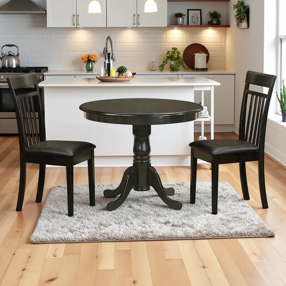 Elegant 3-Piece Dining Table Set – High Top Table and Chairs. Picture 6