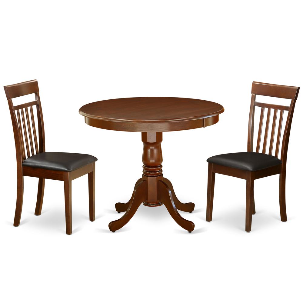 Dining Room Set Mahogany, ANCA3-MAH-LC. Picture 1