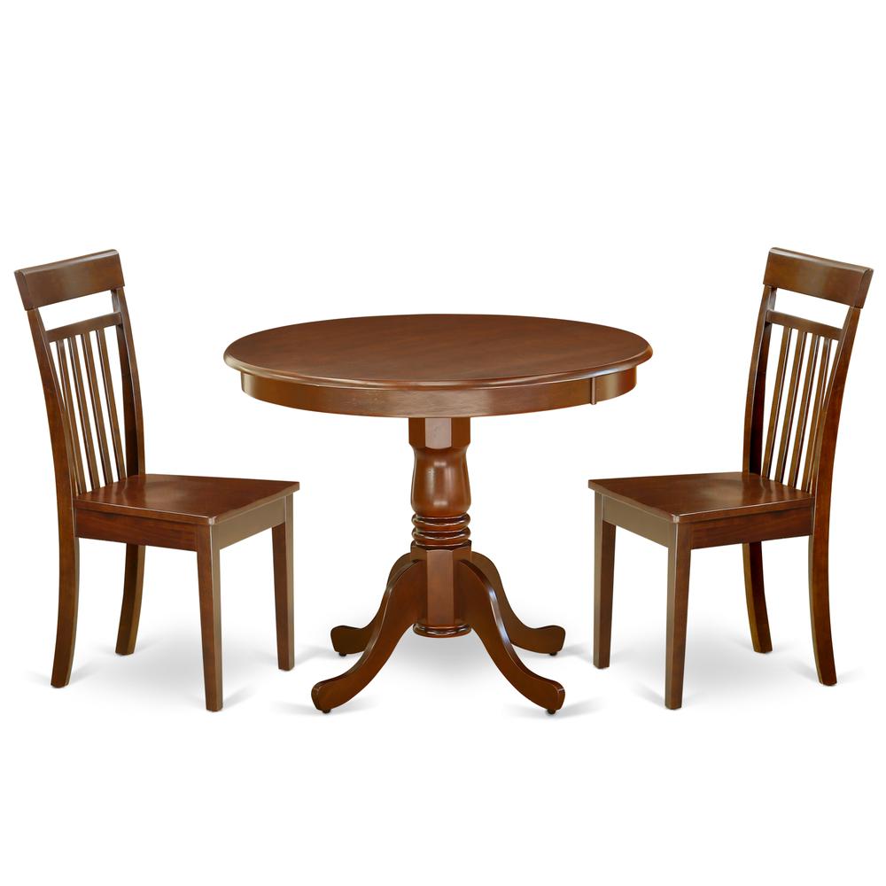 Dining Room Set Mahogany, ANCA3-MAH-W. Picture 1
