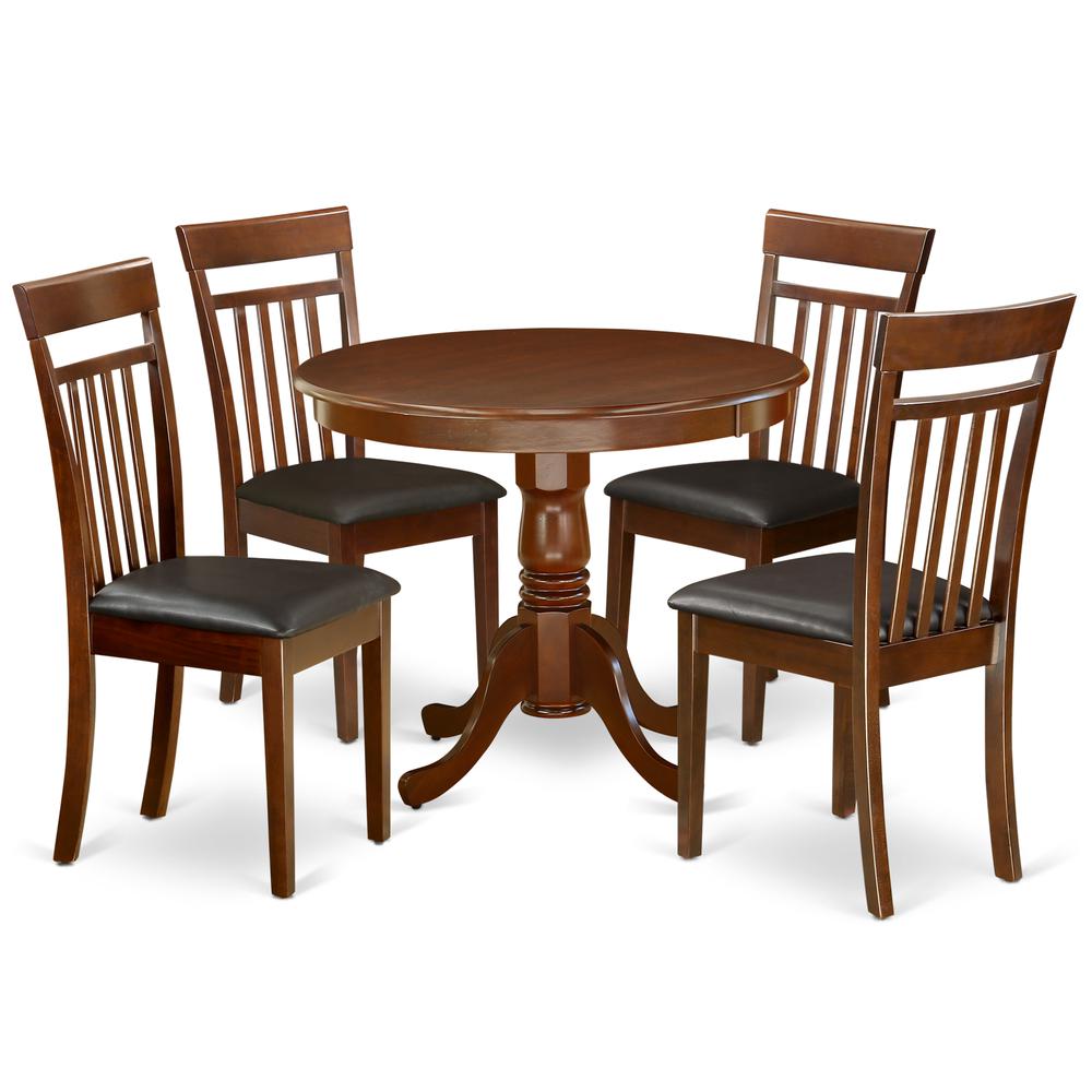 Dining Room Set Mahogany, ANCA5-MAH-LC. Picture 1