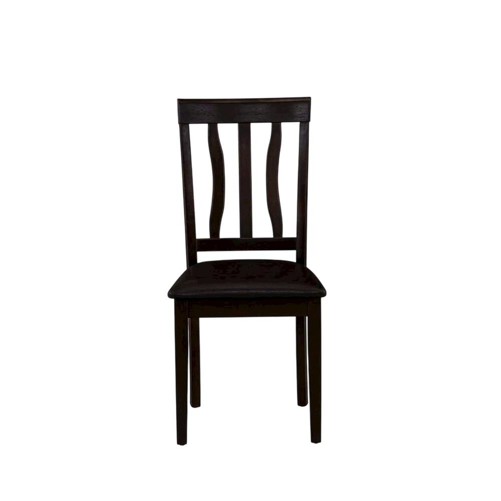 Faux Leather Upholstered Wooden Dining Chairs for Dining Room, Set of 2. Picture 2