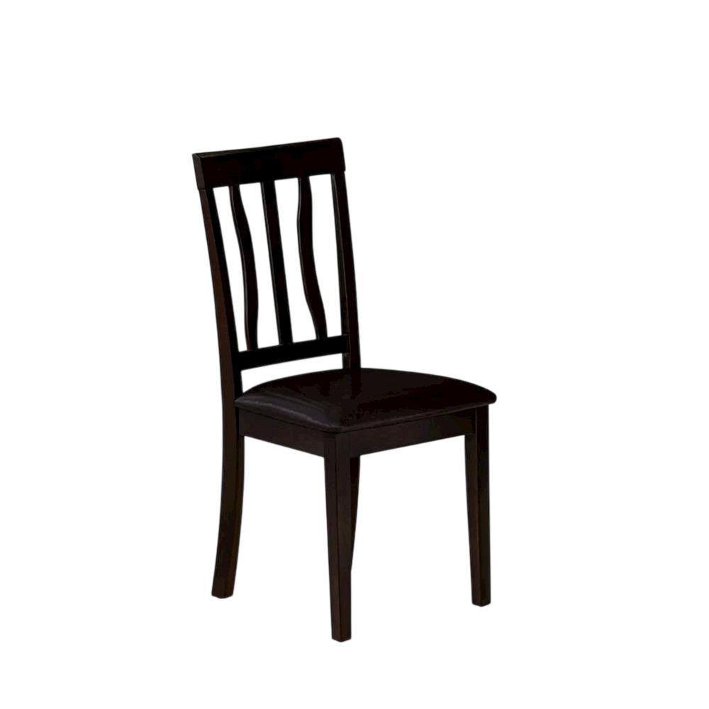 Faux Leather Upholstered Wooden Dining Chairs for Dining Room, Set of 2. Picture 5
