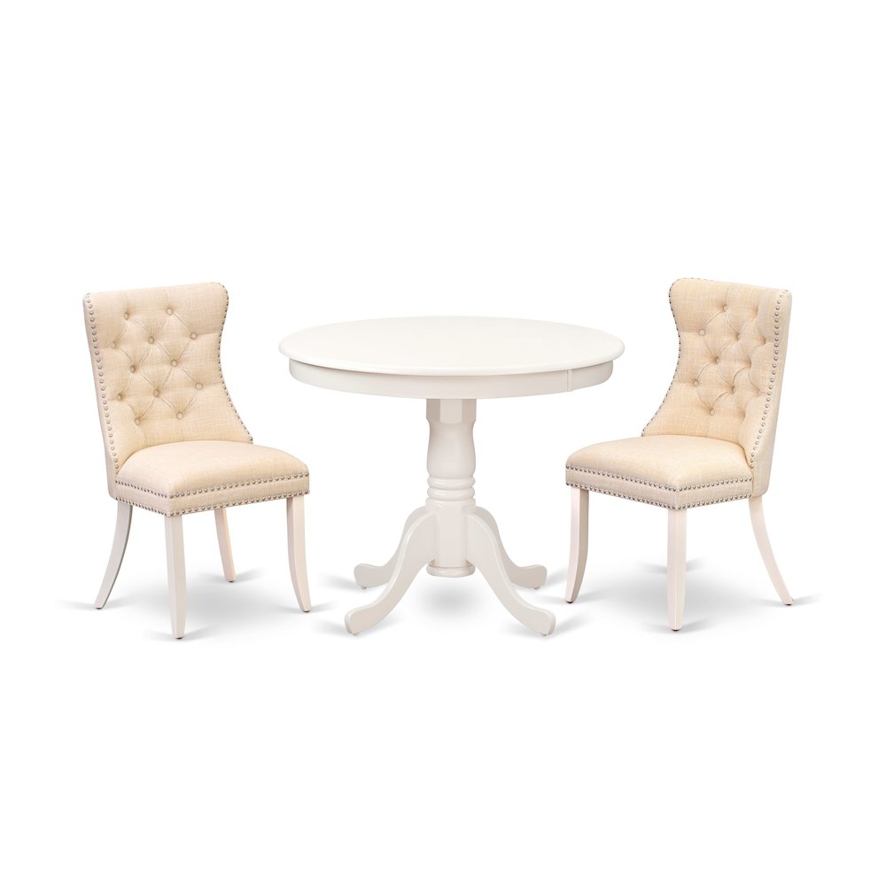 3 Piece Modern Dining Table Set. Picture 1