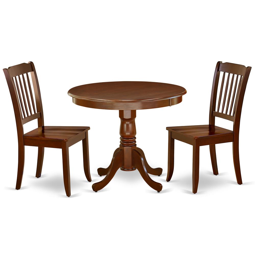 Dining Room Set Mahogany, ANDA3-MAH-W. Picture 1