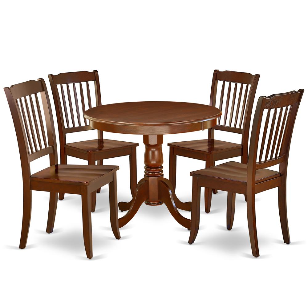 Dining Room Set Mahogany, ANDA5-MAH-W. Picture 1