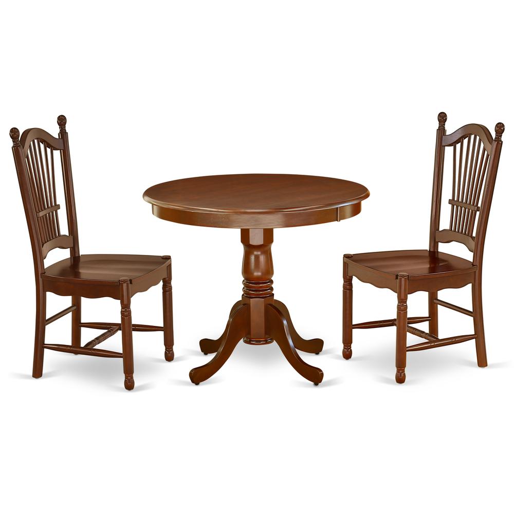 Dining Room Set Mahogany, ANDO3-MAH-W. Picture 1
