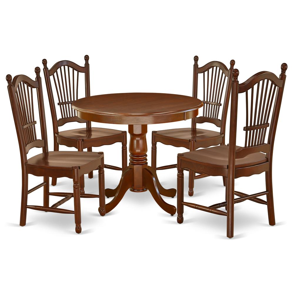 Dining Room Set Mahogany, ANDO5-MAH-W. Picture 1
