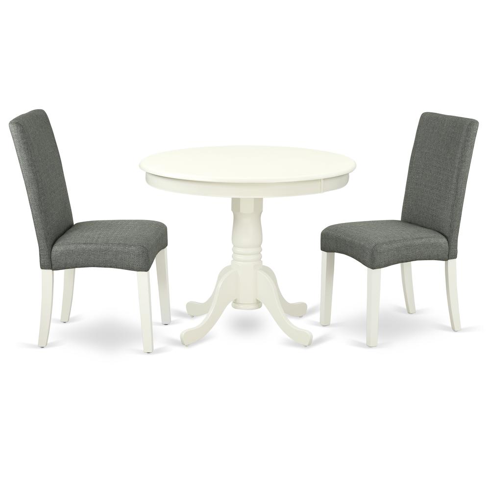 Dining Room Set Linen White, ANDR3-LWH-07. Picture 1