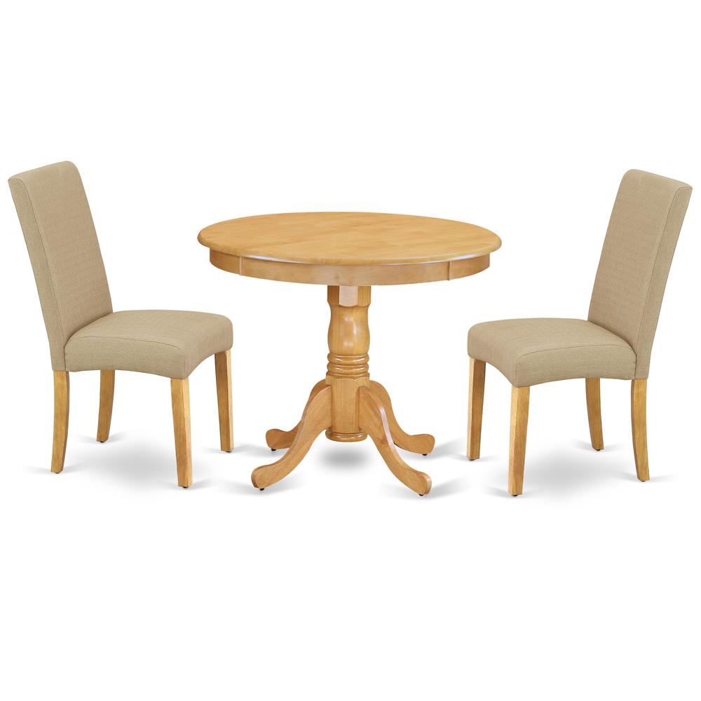 Dining Room Set Oak, ANDR3-OAK-16. Picture 1