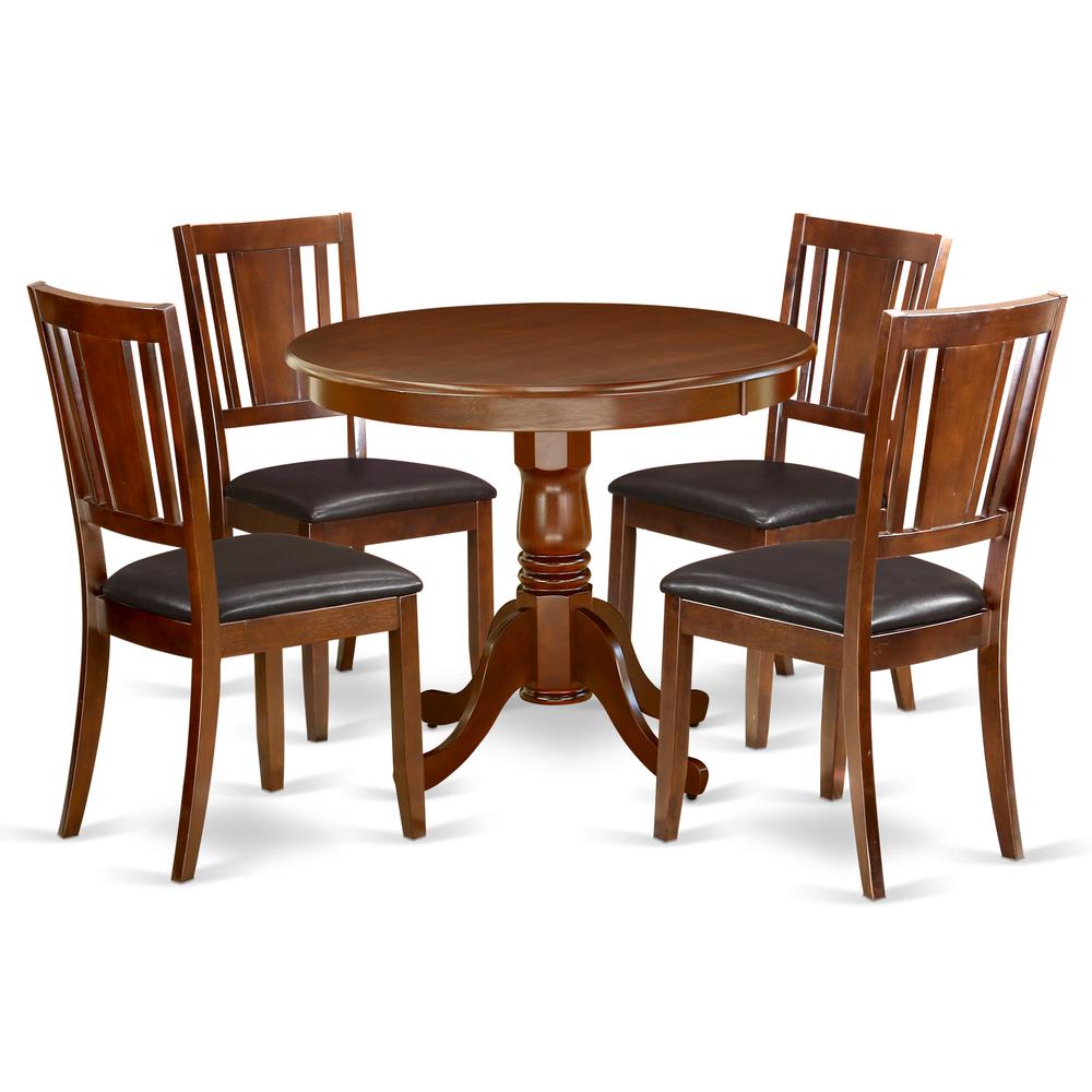 Dining Room Set Mahogany, ANDU5-MAH-LC. Picture 1